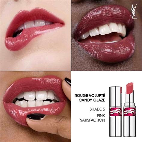 ysl gloss volupte 03|YSL candy glaze 06.